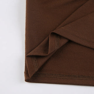 Low-cut solid color slim vest