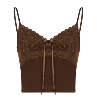Low-cut solid color slim vest