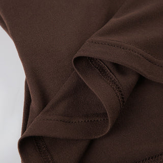 Lace edge V -neck slim top