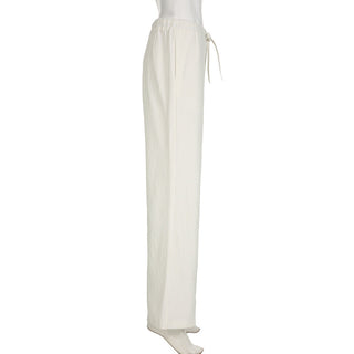 Solid color Loose fit pants