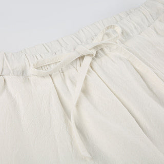 Solid color Loose fit pants