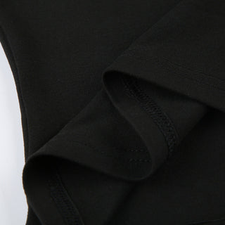 Off-shoulder lace stitching knit top