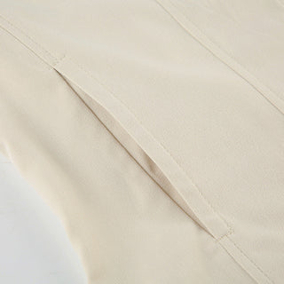 Solid color worker double zipper jacket