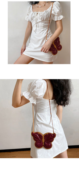 French retro thin square collar dress