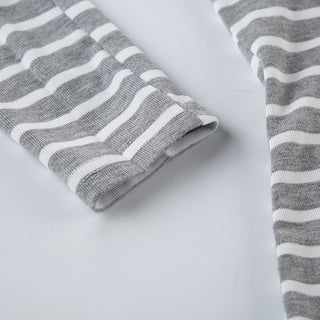 Striped round neck lightweight jersey