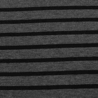 Striped round neck lightweight jersey