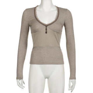 Solid color buttons splicing top