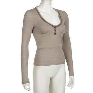 Solid color buttons splicing top