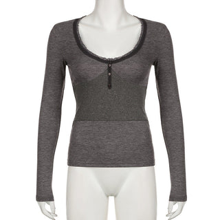 Solid color buttons splicing top