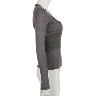 Solid color buttons splicing top