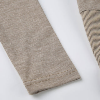 Solid color buttons splicing top