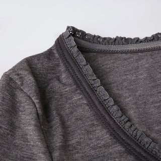 Solid color buttons splicing top