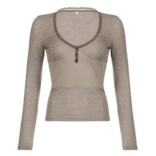 Solid color buttons splicing top