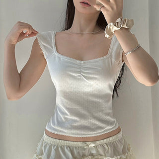 Pure Color Short-sleeved T-shirt