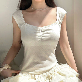 Pure Color Short-sleeved T-shirt