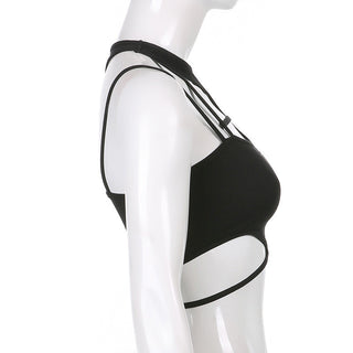 Hollow suspender vest