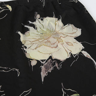 Floral graphic skirt