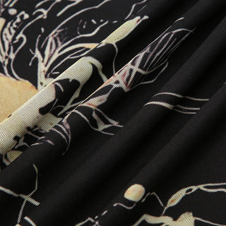 Floral graphic skirt