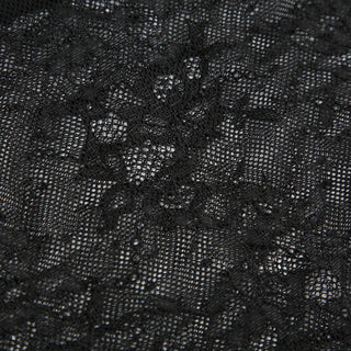 See through lace v-neck top