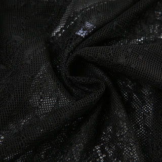 See through lace v-neck top