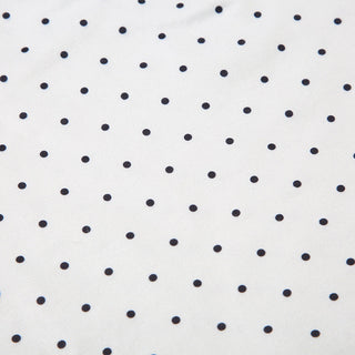 Polka dot patchwork button V -neck vest