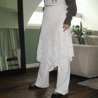 lace irregular Sweet skirt