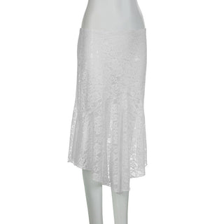 lace irregular Sweet skirt