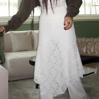 lace irregular Sweet skirt