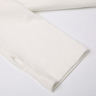 Solid color slim long -sleeved shirt