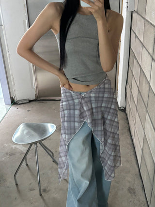 Korean summer chiffon skirt
