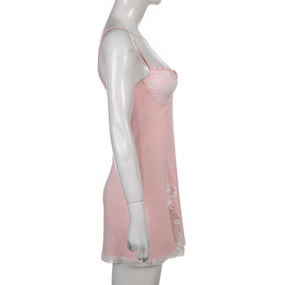 Bow lace sweet dress