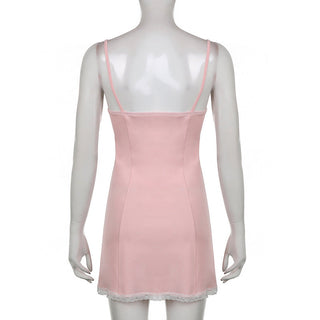 Bow lace sweet dress