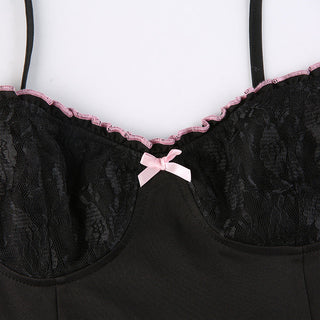 Bow lace sweet dress