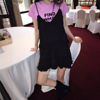 Korean layered skirt dress