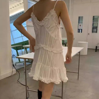 Korean layered skirt dress