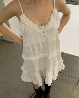 Korean layered skirt dress