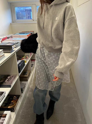 Korean layered lace skirt