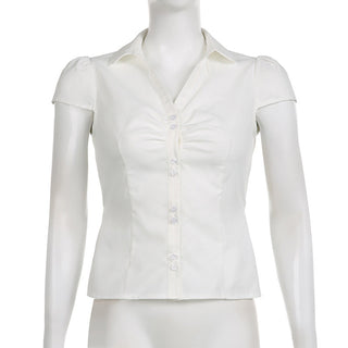 Slim solid color shirt