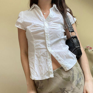 Slim solid color shirt