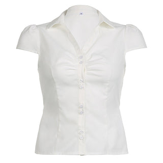 Slim solid color shirt