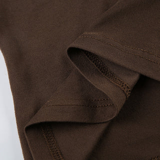 V-neck Lace-up T-shirt