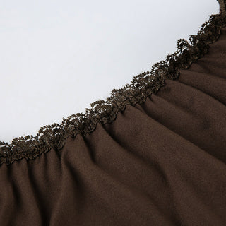 V-neck Lace-up T-shirt
