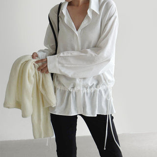 Draped Long-sleeved Top