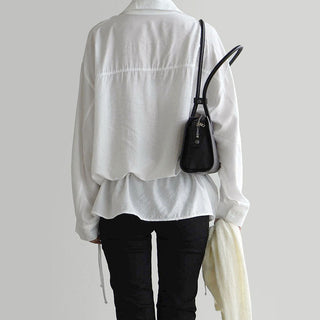 Draped Long-sleeved Top