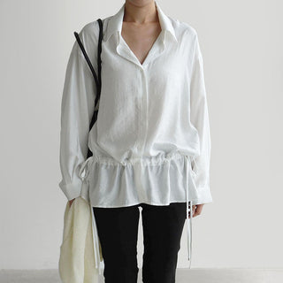 Draped Long-sleeved Top