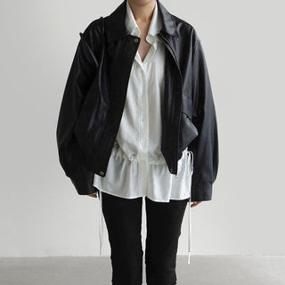 Draped Long-sleeved Top