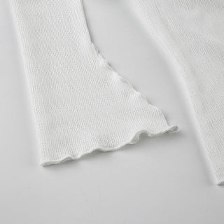 sweet bow neck T-shirt