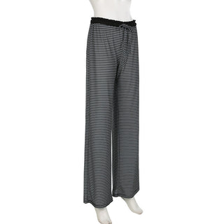 Casual Contrast Double Striped Pants