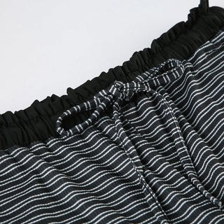 Casual Contrast Double Striped Pants