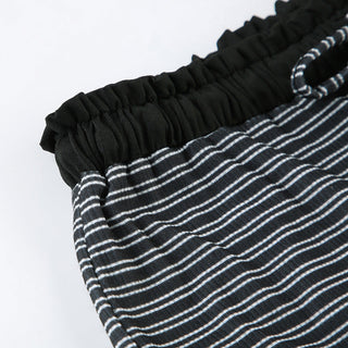 Casual Contrast Double Striped Pants